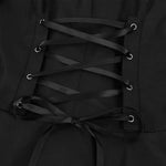 Women Double Breasted Victorian Steampunk Blazer Coat Gothic Tuxedo Tailcoat Jacket with Lace Hem Halloween Uniform Costume