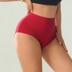 6Pcs/Set Women High Waist Cotton Briefs Breathable Panties Seamless Edge Comfort Underwear Solid Color Soft M-2XL Intimates