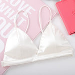 Tube Top For Women Ice Silk Sexy No Steel Ring Bra Breathable One Piece With Open Back Thin Straps Summer Female's Underwear