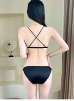 Sexy Push Up Triangle Bra Small Bust Front Closure Adjustable Straps Slim Back Ultra Thin Bikini Set Wirefree CA Delivery MOYISU