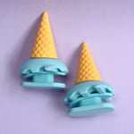 1Pair DIY Shark Slippers Charms Night Glowing Lantern Unicorn Cute Strawberry Panda Ice Cream Fins Shoes Accessories