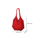 Yarn Hollow Out Large Capacity Shoulder Bags Summer New Ladies Bags Casual Soft Versatile Women's Handbags