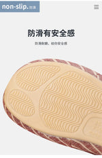 Breathable Linen Slippers For Women Men Summer House Shoes Striped Design Soft Sole Anti-Slip Couples Home Floor Cotton Slides