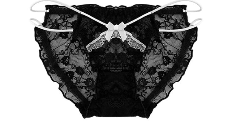 Anime Maid Lace Bra Set S-XL Christmas Neck Tie Wireless Push UpSmall Chest Anti Sagging Pure Kawaii Braletteセクシー Underwire