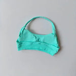 Women's Sexy Backless Yoga Sports Bra Shock-Absorbing Gathered Fitness Bra Beautiful Back Neck Hanging Design