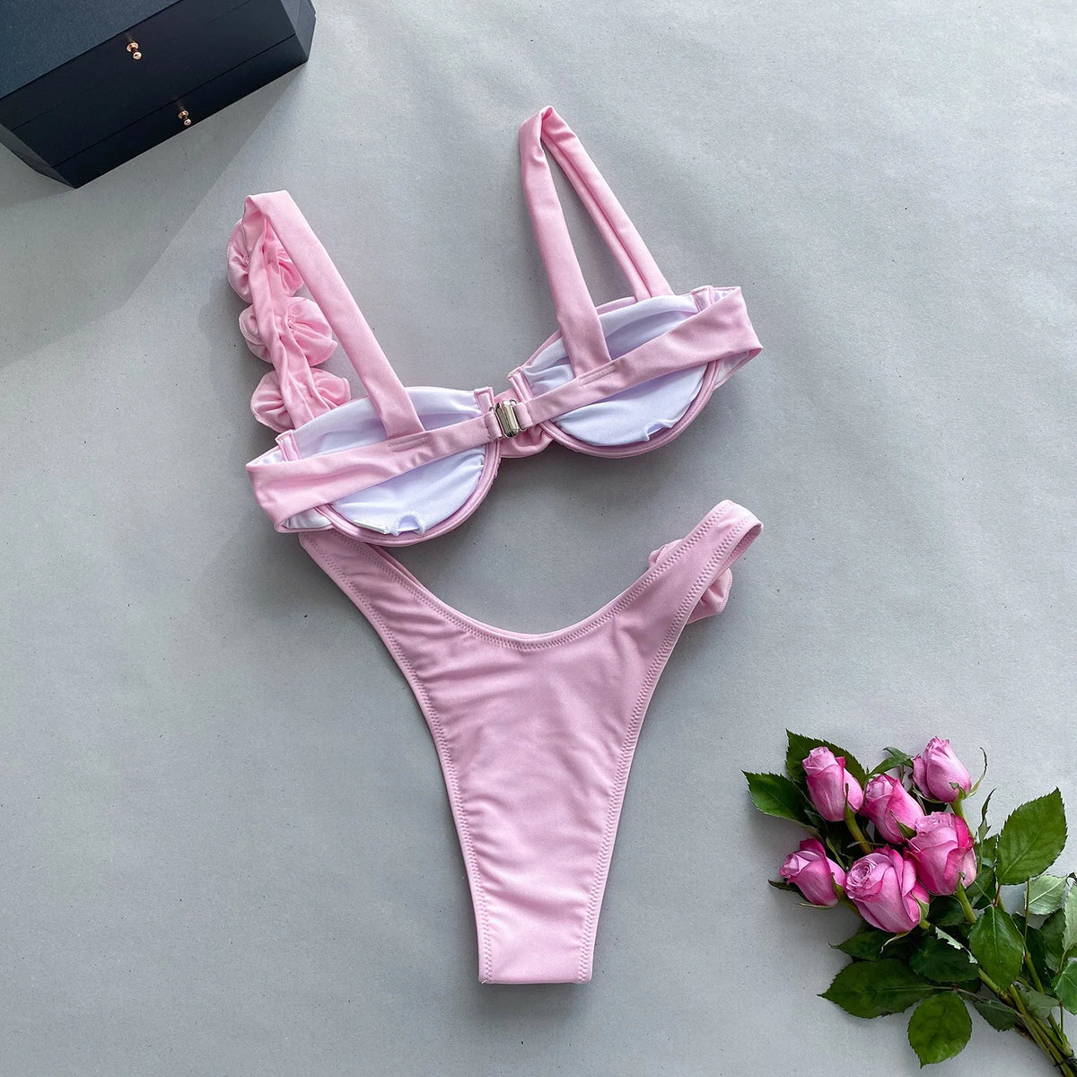 DEKA Brazilian Micro Floral Bikinis Set New Women Thong Swimsuit Sexy Female Push Up Swimwear Bathing Biquini Swimming Suits