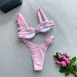 DEKA Brazilian Micro Floral Bikinis Set New Women Thong Swimsuit Sexy Female Push Up Swimwear Bathing Biquini Swimming Suits