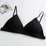 2Pcs/Set Cotton Bras For Women Push-Up Brassiere Sexy Lingerie Female Wire Free Seamless Underwear 1/3 Cup Padded Bralette