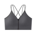 Seamless Bra Women Front Zipper Tube Tops Wrapped Chest Vneck Wireless Bra Comfort Tube Bra Beauty Back Underwear Sports Vest