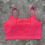 Sexy Solid Color Women's Tight Athletic Spaghetti Strap Gym Underwear Comprehensive Training Training Sports Bra Soft Yoga Top