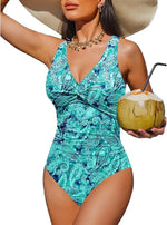 S - XXL Twist Front V Neck Female Swimwear One Piece Swimsuit Women Slim Monokini Backless Bathing Suit Swim Beachwear Bodysuit