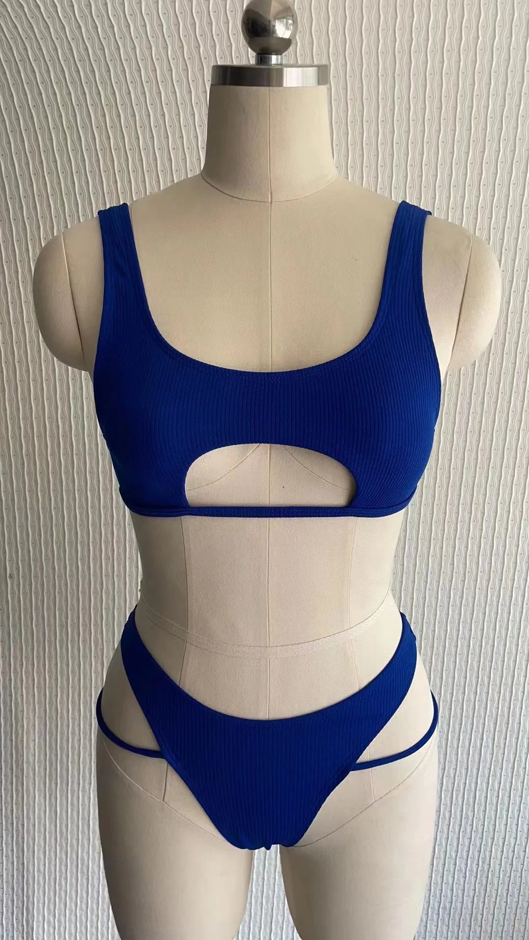Micro Bikini 2022 Sexy Women Swimsuit Female Rib Bikini Set Push Up Women Swimwear Brazilian Biquini Cut Out Neon Bathing Suit