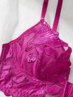 Floral San Valentín encantador breve panty ropa interior Sexy camisón elegante V ropa interior breve conjunto para dama