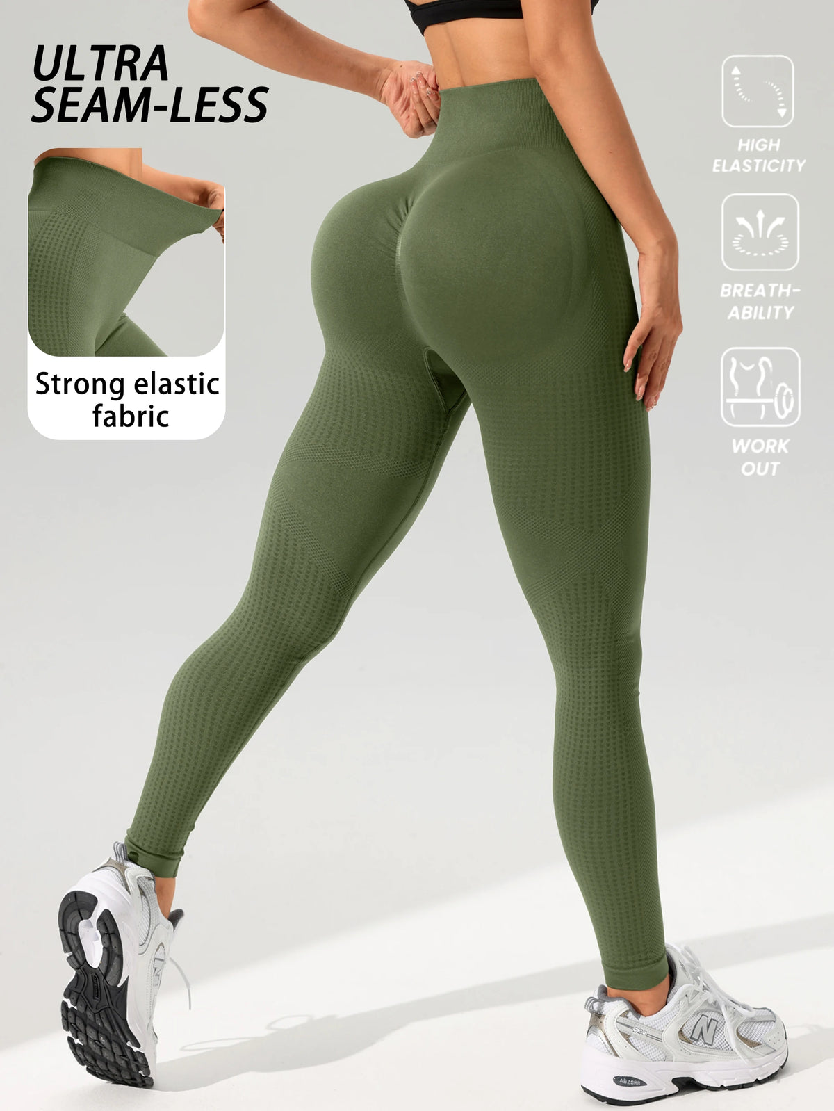 Women Sports Leggings Sportswear Woman Gym Legging Seamless Yoga Clothes Fitness Sporty Pants Women's Trousers Female Clothing