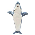 Cartoon Shark Blanket Cover Sleeping Bag Pajamas Office Nap Fabric Mermaid Winter Shawl for Children Adult Homewear Couple Pink