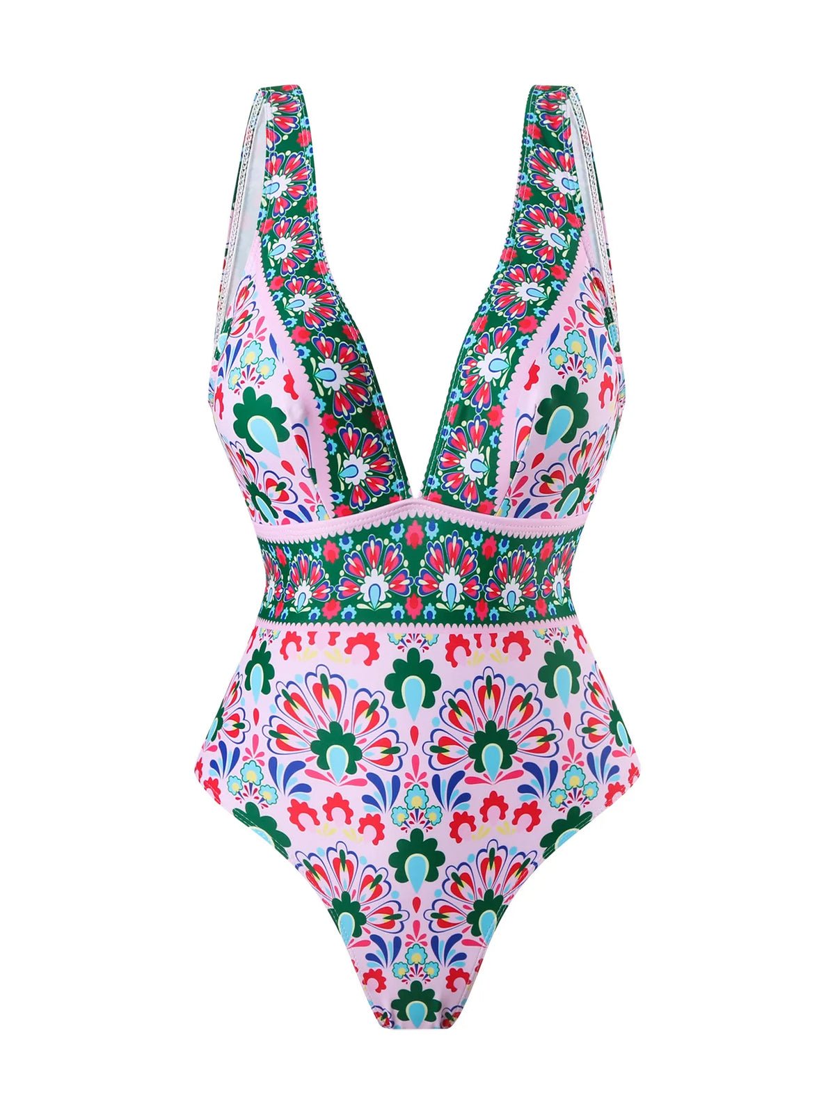 2026 Printed Swimsuit One Piece & Beach Dress Sexy Swimwear Women Bathing Swimming Swim Suit Padded Beachwear Summer