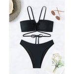 S - XL Cut Out Scrunch Butt Bikini Female Swimsuit Women Swimwear Two-pieces Bikini set Brazilian Bather Bathing Suit Swim K7300