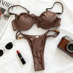 2026 Sexy Bikinis Micro Thongs Swimsuit Women Bathing Suit Rings Biquini Bandage Beachwear Print Swimwear Brazilian Bikini Sets