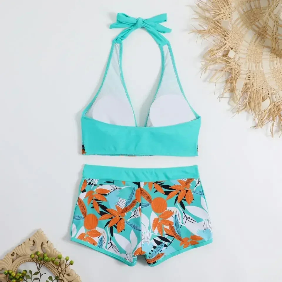 Sexy High Waist Bikini Shorts 2026 Women Swimsuit Two Piece Swimwear Female Bikinis Set Sports Bathing Suits Brazilian Biquini