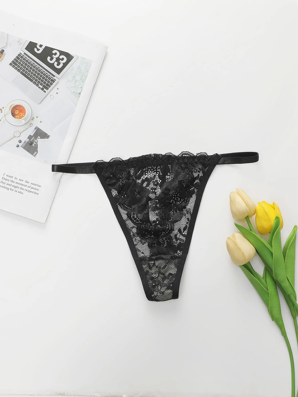High Quality New Sexy Underwear For Women's Lace Transparent Hollow 3/4 Bra Gathering Steel Ring Push Up Underwear Set HR2634