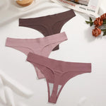 5Pcs/Set Seamless Ultra-thin panties Maillard Panties Women Ice Silk Underwear Sexy Panty Low Waist G-string Female Solid Panty