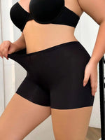 Large size black invisible seamless women's flat angle pants for comfortable wearing plus size underwear Z2420