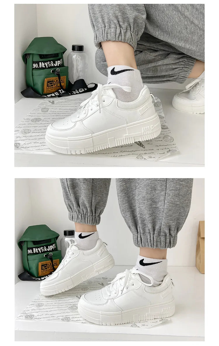 2022 Fashion Spring New Designer Hot Sale White Shoes Female Platform Sneakers Women Tenis Feminino Casual Female Shoes Woman