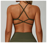 Hearuisavy Breathable Sports Bra Women Quick Drying ShockProof Gym Workout Top Casual Yoga Clothing Push Up Running Fitness Bras