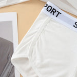 Fashion Letter Waistband Seamless Casual Short Panties Comfort Ribbed Ladies Boyshort Summer Daily Basic Stretch Underwear