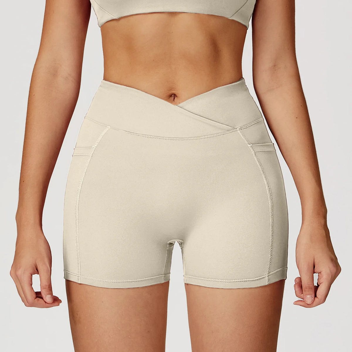High Waist Yoga Shorts Naked Feeling Fitness Tights Women Sport Biker Shorts Tummy Control Short Legging Female Slim Yoga Shorts