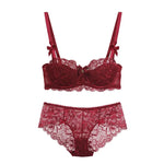 Modest French Pure Desire Bralette AB Cup Full Coverage Lace Bra & Set Small Bust Push Up Wireless for Chubby Girl Bow Plus Size