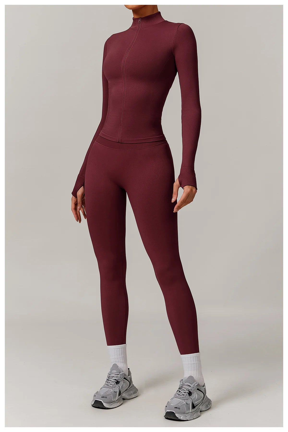 2/3PCS Yoga Set Women Workout Set Seamless Sportswear Gym Clothing Fitness Long Sleeve Crop Top High Waist Leggings Sports Suits