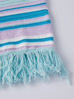 2026 Summer Women's Dress Bohemian Stylish Striped Knitted Tassel Hem Spaghetti Strap Bodycon Mini Dress Casual Beach