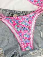 Sexy Coffee Polka Dot Print Bikini Set 2026 Women Pleate Push Up Bra Hollow Out Thong Swimsuit Summer Pool Bathing Suit Swimwear