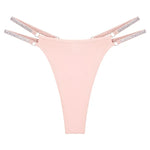 1pcs Green New Year Sexy Women g-string Underwear Breathable Elegant Female Lingerie Shiny Lady thongs Low Rise Fashion Panties