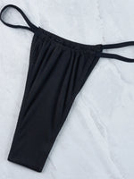 Sexy Micro Bikini 2024 Woman Swimsuit White Ribbed Swimwear Women String Thong Bikinis Set Female Bathing Suit Beachwear Biquini