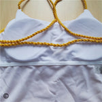 7 Colors 2025 Braided Strap Cross Back Sexy One Piece Swimsuit Women Swimwear Female Bather Bathing Suit Swim Lady V127