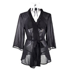 Sexy bikini robe set three-point cardigan robe two-piece set
