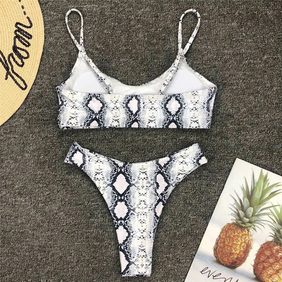 14 Color S - XL Sexy Leopard Bikini Women Swimwear Female Swimsuit Two-Pieces Bikini Set Brazilian Bather Bathing Suit Swim V871