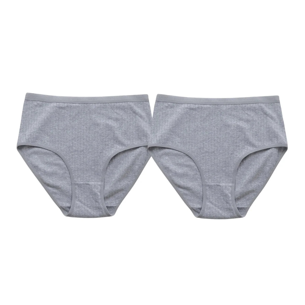 2Pcs/Set Women Cotton Panties High Waist Briefs Breathable Underwear Female Underpants Plus Size Sexy Lingerie S-XXL 8 Colors