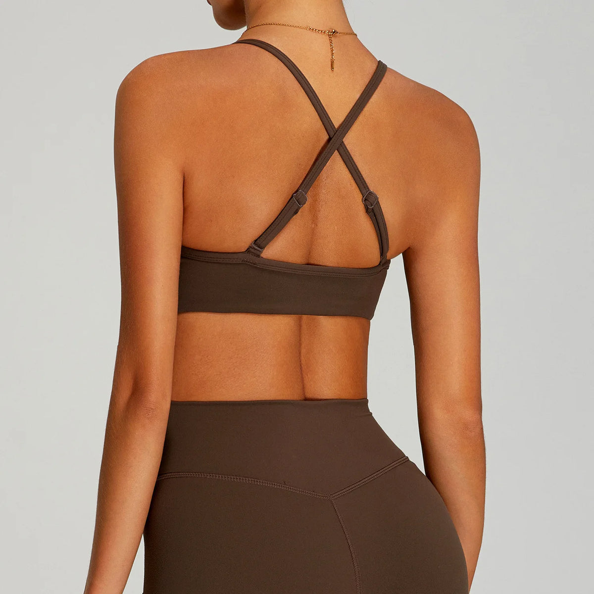 Women Cross Straps Sports Bra Gym Yoga Crop Workout Top Vest High Support Fitness Bralette Push Up Underwear Soft Breathable