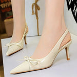 2026 Latest Light Luxury Style Women's Casual High Heel Sandals Summer Exquisite Pointed Shallow Mouth Fine Heel Modern Sandals
