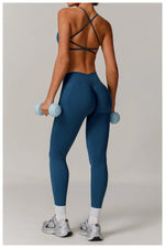 2/3PCS Yoga Set Women Workout Set Seamless Sportswear Gym Clothing Fitness Long Sleeve Crop Top High Waist Leggings Sports Suits
