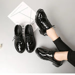 Spring Women Oxford Shoes Comfort Lady Brogue 2026Polish Designer Low-heeled Casual Shoes British Style Women Shoes