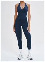 2 Pieces Sportswear Women Yoga Set Gym Clothes Fitness Set Outfit Outdoor Long-Sleeved Shirt Tracksuits Sports Bra Gym Leggings