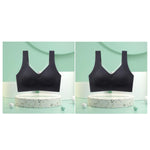 2Pcs/Set Women's Seamless Bras For Women Underwear Wireless No Steel Ring Fitness Solid Color Underwear Sexy Lingerie