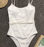 DEKA Solid One Piece Swimsuit Female Swimwear Women Cut Out Bathing Suits Summer Beach Wear Sport Swimming T Shirt Monokini