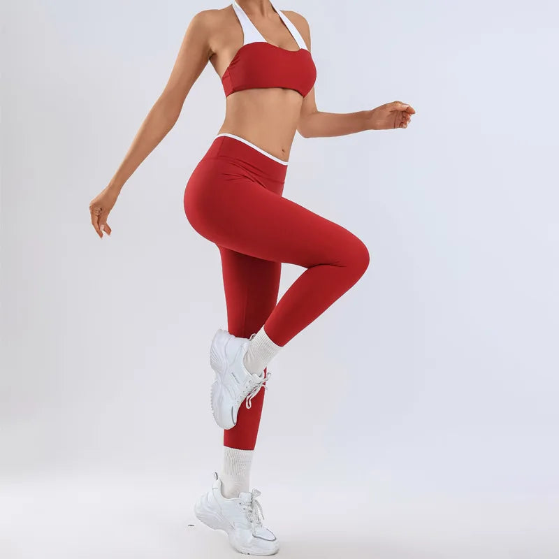 Women's Yoga Sets Fitness Sports Gym Slim Fit Hip-lifting Beautiful Back Suits Workout Casual Running Training Sets