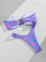 2024 Sexy Push Up Women Swimsuits Micro Bikini Female Swimwear Brazilian Bikini Set Thong Biquini Swim Suits Print Beachwear