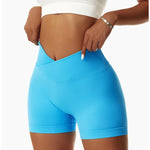 Summer Seamless High Waist Yoga Shorts Elasticity Sports Leggings Women Breathable Cycling Shorts Buttock Lift Gym Shorts Women